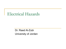 Electrical Hazards - Faculty Members Websites