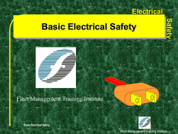 Electrical Safety Precautions