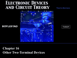 Chapter 16 Other Two-Terminal Devices