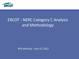 ERCOT NERC Category C Analysis Methodology