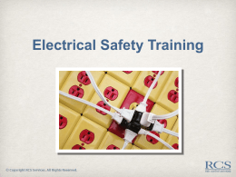 Electrical Safety - Risk Control Services
