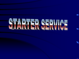 Starter Service