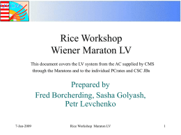 Rice Workshop LV-Maraton 20081218 - CMS