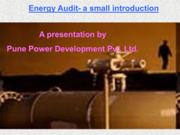 Energy Audit - Kalyani Power Development Pvt. Ltd