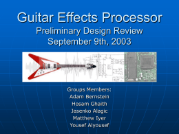 Guitar Effects Processor