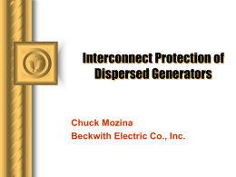Interconnect Protection of IPP Generators Using Digital Technology