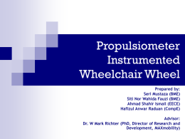 Propulsiometer Instrumented Wheelchair Wheel