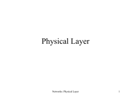 Physical Layer definitions