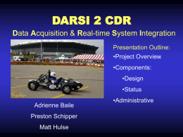 CDR Title Slide