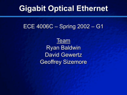 Optical Ethernet Design
