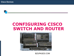 Cisco`s Routers Cisco Devices