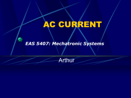EAS 5407: Mechatronic Systems