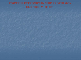 Power electronics in ship propulsion electronic motors