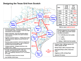 Bus 3 UT Designing the Texas Grid from Scratch