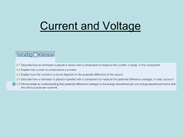 Electric current is measured in units called amps