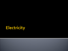 Electricity - Warren County Public Schools
