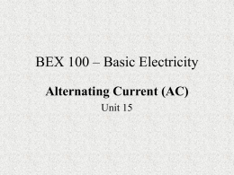 BEX100 - Basic Electricity