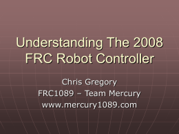 Understanding the FRC Robot Controller