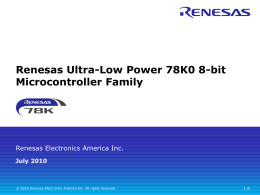 REA_78K0_Low_Power - Renesas e