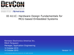 Hardware Design Fundamentals for MCU