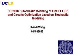EE201C : Stochastic Modeling of FinFET LER