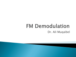 FM Demodulation