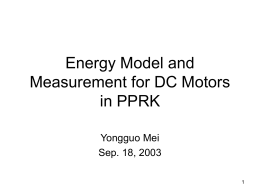 Presentation by Yongguo