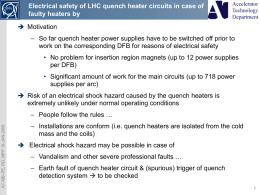 Electrical safety of LHC quench heater circuits in case of