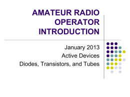 PDEV-1018 AMATEUR RADIO OPERATOR INTRODUCTION