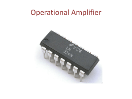 What is an Operational Amplifier?