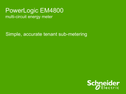 PowerLogic EM4800 - Schneider Electric