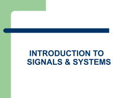 Classifications of CT signals