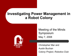 Investigating Power Management in a Robot