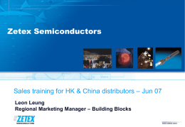 Dist Training materials HK & China Jun 07 Ver3.0