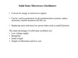 Microwave Oscillators