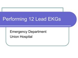Performing 12 Lead EKGs