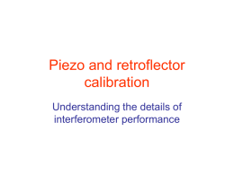 1. Initial calibration talk 30. June 08