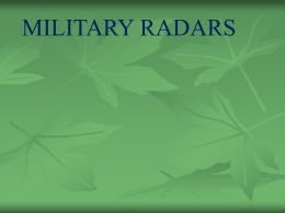 Military Radars