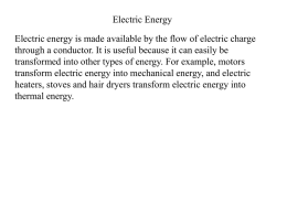 energy transformed