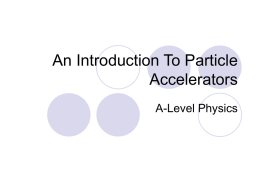 An Introduction To Particle Accelerators