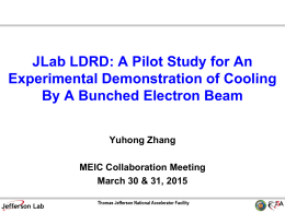 LDRD 2: Bunched Beam Cooling Demo