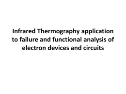 Infrared Thermography application to failure and