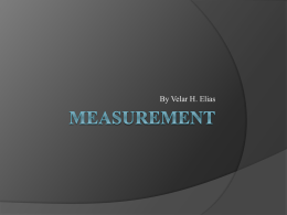Measurement - WordPress.com