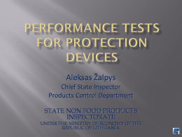 Performance tests for protection devices_Mr ZALPYSx