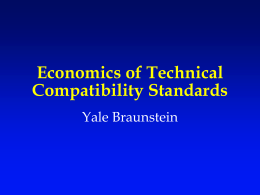 Economics of Technical Compatibility Standards