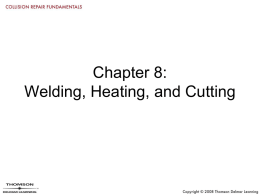 Chapter 8: Welding, Heating, and Cutting