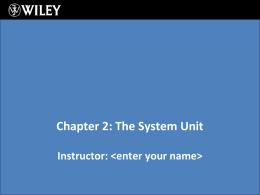 Chapter 2: The System Unit