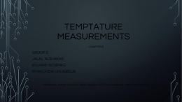 temptature measurements