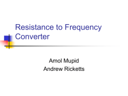 Resistance to Frequency Converter