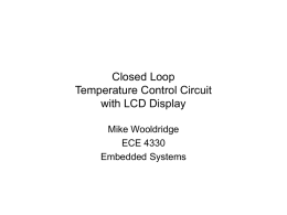 Closed Loop Temperature Control Circuit with LCD Display